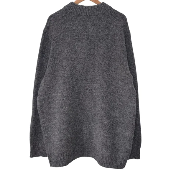 NWT L.L. Bean Men's Gray Knit Charcoal Pullover Long Sleeve Sweater Sz XXL Tall - Picture 2 of 13